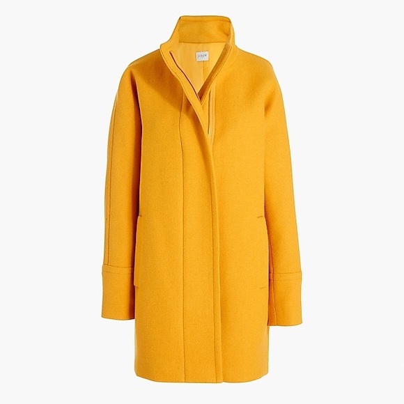 J. Crew Jackets & Blazers - J. Crew City Coat Bronze Ochre Yellow Wool